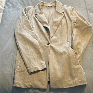 Peace Love World Light Gray Blazer